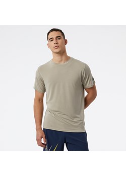 Koszulka męska New Balance MT23059AL - beżowa ze sklepu New Balance Poland w kategorii T-shirty męskie - zdjęcie 153245407
