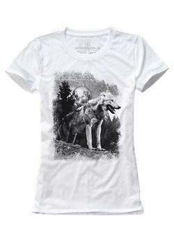 T-shirt damski UNDERWORLD Wolf in mountains ze sklepu morillo w kategorii Bluzki damskie - zdjęcie 153250526