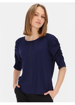 Dzianinowa bluzka z marszczeniami na rękawach L'AF Rita ze sklepu Eye For Fashion w kategorii Bluzki damskie - zdjęcie 153251239