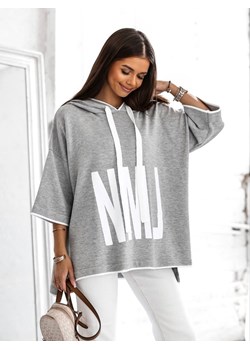 Sweter NML Szary ze sklepu Lisa Mayo w kategorii Swetry damskie - zdjęcie 153257478