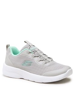 Sneakersy Skechers - Social Orbit 149691/GYAQ Gray/Aqua ze sklepu eobuwie.pl w kategorii Buty sportowe damskie - zdjęcie 153275858