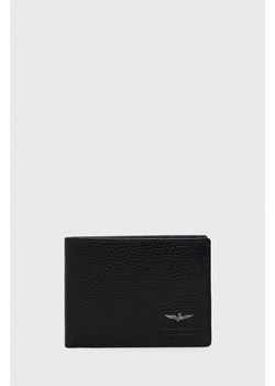 Aeronautica Militare portfel skórzany męski kolor czarny ze sklepu ANSWEAR.com w kategorii Portfele męskie - zdjęcie 153281086