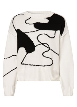 comma casual identity Sweter damski Kobiety Bawełna biały wzorzysty ze sklepu vangraaf w kategorii Swetry damskie - zdjęcie 153288298
