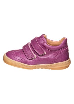 POM POM Skórzane sneakersy w kolorze liliowym ze sklepu Limango Polska w kategorii Półbuty dziecięce - zdjęcie 153289357