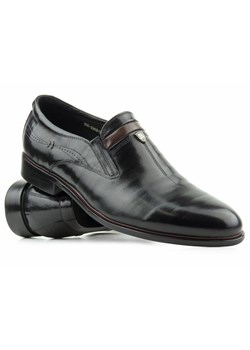 Eleganckie loafersy, półbuty męskie JOHN DOUBARE YGC-760-Z253-351-1, czarne ze sklepu ulubioneobuwie w kategorii Buty eleganckie męskie - zdjęcie 153313277