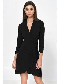 Czarna sukienka z wiązaniem, Kolor czarny, Rozmiar 42, Nife ze sklepu Primodo w kategorii Sukienki - zdjęcie 153325116