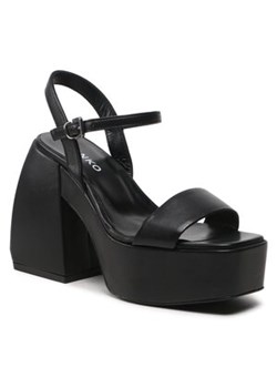 Sandały Pinko - Fantine Wedge PE 23 BLKS1 100655 A0N9 Black Z99 ze sklepu eobuwie.pl w kategorii Sandały damskie - zdjęcie 153341965