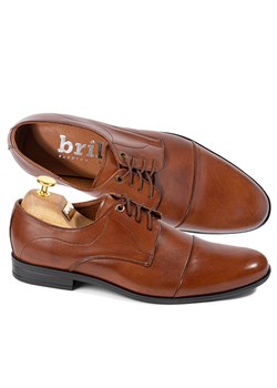 BRILU derby wizytowe Colin brązowe ze sklepu brilu.pl w kategorii Buty eleganckie męskie - zdjęcie 153346315