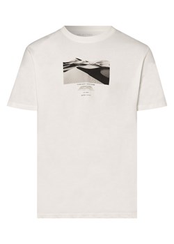 Selected T-shirt męski Mężczyźni Bawełna biały nadruk ze sklepu vangraaf w kategorii T-shirty męskie - zdjęcie 153352118