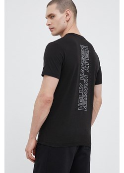 Helly Hansen t-shirt bawełniany kolor czarny wzorzysty 53936-697 ze sklepu ANSWEAR.com w kategorii T-shirty męskie - zdjęcie 153355188