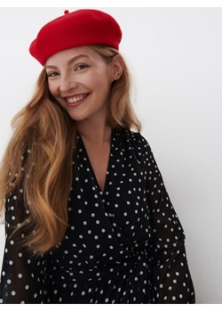 Mohito - Czerwony beret - Czerwony ze sklepu Mohito w kategorii Berety damskie - zdjęcie 153367999
