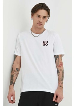 HUGO t-shirt bawełniany 2-pack z nadrukiem 50492550 ze sklepu ANSWEAR.com w kategorii T-shirty męskie - zdjęcie 153383577