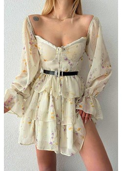 Sukienka JANEVRA YELLOW ze sklepu Ivet Shop w kategorii Sukienki - zdjęcie 153389759