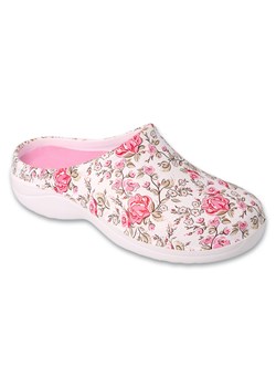 Befado obuwie damskie - flower 1 154D104 białe ze sklepu ButyModne.pl w kategorii Klapki damskie - zdjęcie 153390489