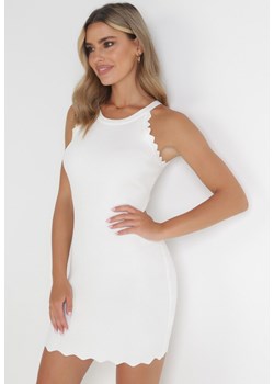 Biała Sukienka Kalerine ze sklepu Born2be Odzież w kategorii Sukienki - zdjęcie 153469767