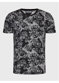 Versace Jeans Couture T-Shirt 74GAH6S0 Czarny Regular Fit ze sklepu MODIVO w kategorii T-shirty męskie - zdjęcie 153482715