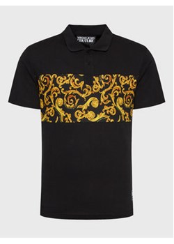 Versace Jeans Couture Polo 74GAG627 Czarny Regular Fit ze sklepu MODIVO w kategorii T-shirty męskie - zdjęcie 153482808
