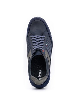 Buty Olivier skórzane męskie 236GT granatowe ze sklepu butyolivier w kategorii Półbuty męskie - zdjęcie 153490665