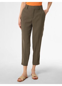 MOS MOSH Spodnie Kobiety oliwkowy jednolity ze sklepu vangraaf w kategorii Spodnie damskie - zdjęcie 153530017