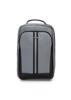 Męski plecak na laptopa 17” z tasiemką szary ze sklepu WITTCHEN w kategorii Plecaki - zdjęcie 153536948