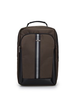 Męski plecak na laptopa 17” z tasiemką oliwkowy ze sklepu WITTCHEN w kategorii Plecaki - zdjęcie 153536949