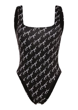 HUGO Damski strój kąpielowy Kobiety czarny wzorzysty ze sklepu vangraaf w kategorii Stroje kąpielowe - zdjęcie 153540105