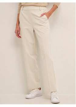 Kaffe Spodnie materiałowe Sakura 10506858 Biały Relaxed Fit ze sklepu MODIVO w kategorii Spodnie damskie - zdjęcie 153588748