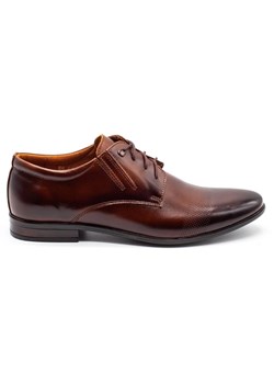 Buty męskie skórzane wizytowe 481 brązowe ze sklepu butyolivier w kategorii Buty eleganckie męskie - zdjęcie 153589565