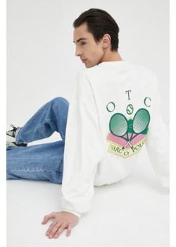 Marc O&apos;Polo bluza bawełniana DENIM męska kolor biały ze sklepu ANSWEAR.com w kategorii Bluzy męskie - zdjęcie 153628517