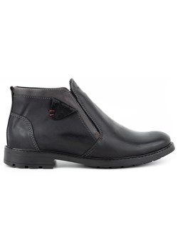 Buty męskie sztyblety skórzane zimowe 855 czarne ze sklepu butyolivier w kategorii Buty zimowe męskie - zdjęcie 153631896