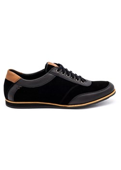 Buty męskie skórzane 7007KB czarne ze sklepu butyolivier w kategorii Półbuty męskie - zdjęcie 153633636
