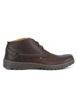 Olivier Buty męskie skórzane casual 234GT brązowe ze sklepu ButyModne.pl w kategorii Półbuty męskie - zdjęcie 153643008