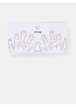Sinsay - Pierścionki 12 pack - Srebrny ze sklepu Sinsay w kategorii Pierścionki - zdjęcie 153673318