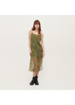 Zielona sukienka midi na ramiączkach - Wielobarwny ze sklepu House w kategorii Sukienki - zdjęcie 153673697