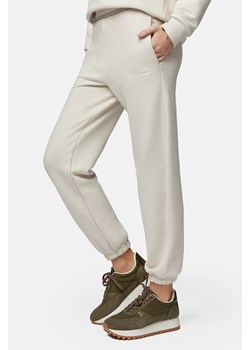 Spodnie Dresowe Ze Ściągaczem Kremowe Lily ze sklepu Lancerto S.A. w kategorii Spodnie damskie - zdjęcie 153677457