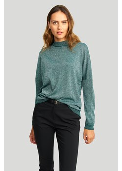 Elegancki sweter z połyskującą nitką ze sklepu Greenpoint.pl w kategorii Swetry damskie - zdjęcie 153683647