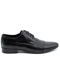 Lukas Buty męskie wizytowe ze skóry 286 czarne ze sklepu ButyModne.pl w kategorii Półbuty męskie - zdjęcie 153684149