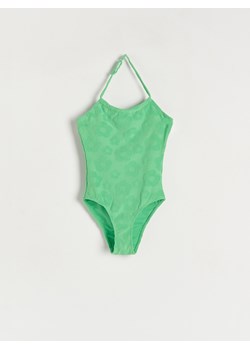 Reserved - Jednoczęściowy strój kąpielowy w kwiaty - Zielony ze sklepu Reserved w kategorii Stroje kąpielowe - zdjęcie 153704977