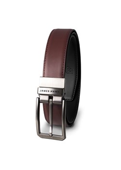 James Hawk Business Belt - 125 cm - Czarny/Brązowy ze sklepu James Hawk w kategorii Paski męskie - zdjęcie 153708195
