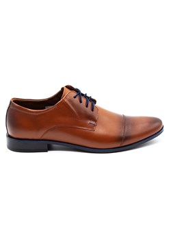Lukas Buty męskie wizytowe 288 brązowe ze sklepu ButyModne.pl w kategorii Półbuty męskie - zdjęcie 153709157