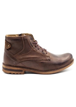 KOMODO Buty męskie zimowe 731K brązowe ze sklepu ButyModne.pl w kategorii Buty zimowe męskie - zdjęcie 153709237