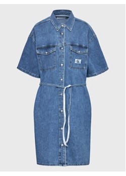Calvin Klein Jeans Plus Sukienka jeansowa J20J220884 Niebieski Regular Fit ze sklepu MODIVO w kategorii Sukienki - zdjęcie 153736929