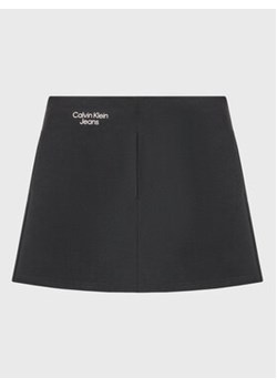 Calvin Klein Jeans Spódnica trapezowa Stack Logo IG0IG01998 Czarny Regular Fit ze sklepu MODIVO w kategorii Spódnice dziewczęce - zdjęcie 153737496
