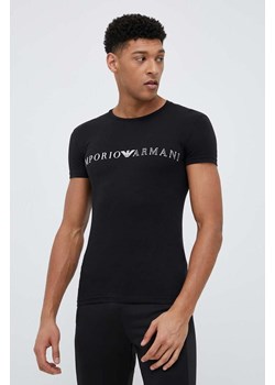 Emporio Armani Underwear t-shirt lounge kolor czarny wzorzysty ze sklepu ANSWEAR.com w kategorii T-shirty męskie - zdjęcie 153747815