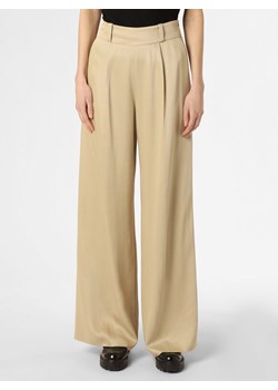 HUGO Spodnie Kobiety beżowy jednolity ze sklepu vangraaf w kategorii Spodnie damskie - zdjęcie 153750199