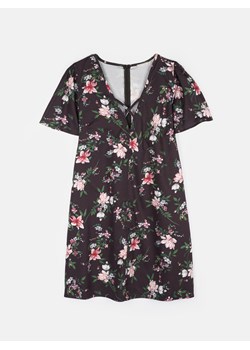 GATE Prosta sukienka damska plus size w kwiaty 42 ze sklepu gateshop w kategorii Sukienki - zdjęcie 153751657