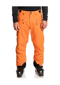 Męskie spodnie narciarskie QUIKSILVER Boundry - pomarańczowe ze sklepu Sportstylestory.com w kategorii Spodnie męskie - zdjęcie 153752879