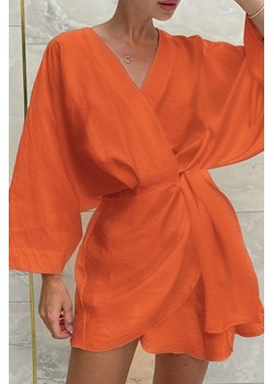 Sukienka JULSINDA ORANGE ze sklepu Ivet Shop w kategorii Sukienki - zdjęcie 153753735