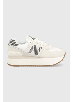 New Balance sneakersy WL574ZDD kolor beżowy ze sklepu ANSWEAR.com w kategorii Buty sportowe damskie - zdjęcie 153779609