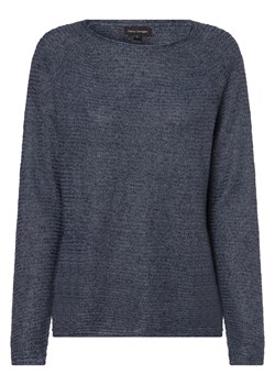 Franco Callegari Damski sweter lniany Kobiety len granatowy marmurkowy ze sklepu vangraaf w kategorii Swetry damskie - zdjęcie 153783837